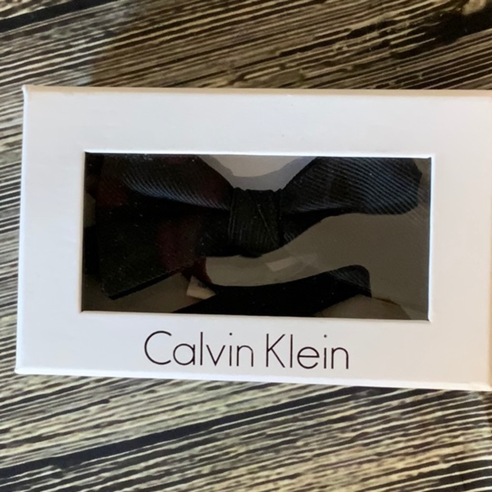 NWT Calvin Klein Black Bow Tie